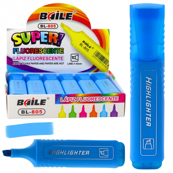 Marcator neon albastru