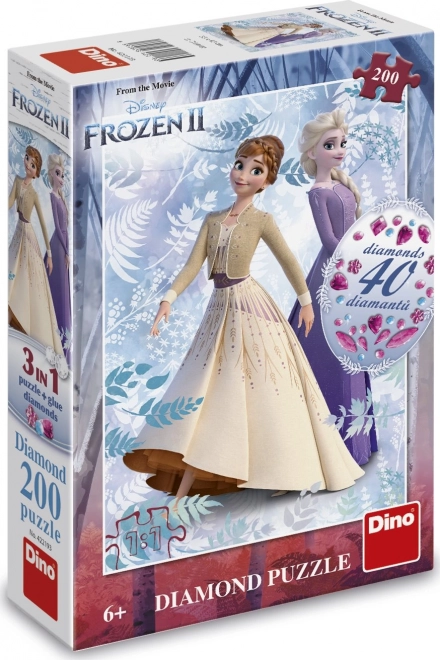 Puzzle cu Bijuterii Frozen 2, 200 Piese