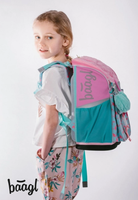Set școlar Baagl Zippy Flamingo