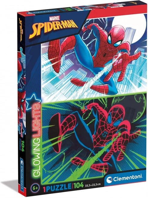 Puzzle luminos Marvel: Spiderman 104 piese