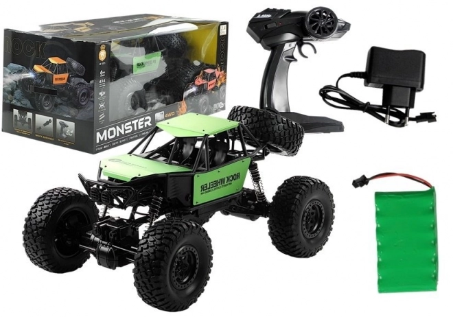 Mașină teleghidată Monster Truck Verde
