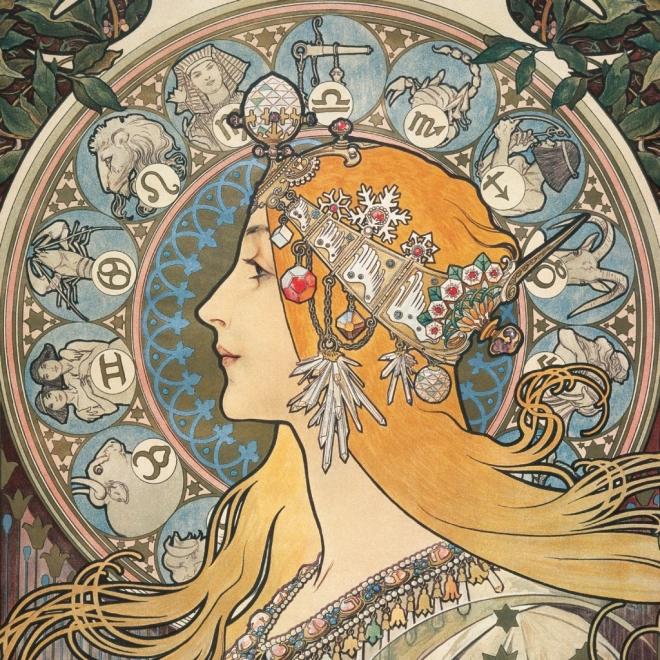 calendar de notițe Alfons Mucha 2025