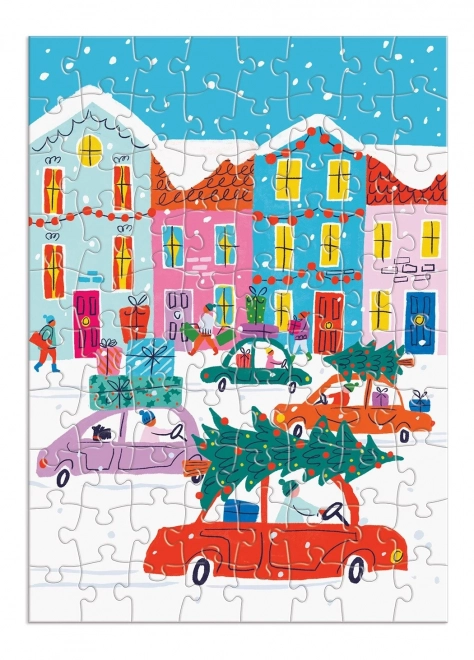 Calendar de advent Galison Puzzle cu 12 puzzle-uri