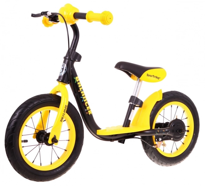 Bicicletă fără pedale SporTrike Balancer pentru copii Galben