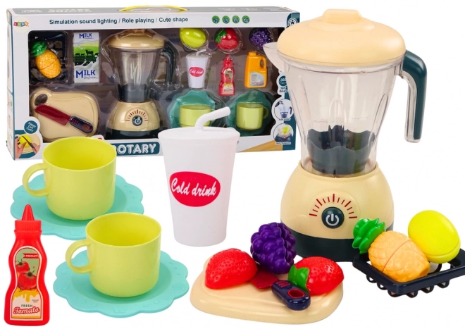 Set blender electric cu fructe pentru feliere cu lumini și sunete