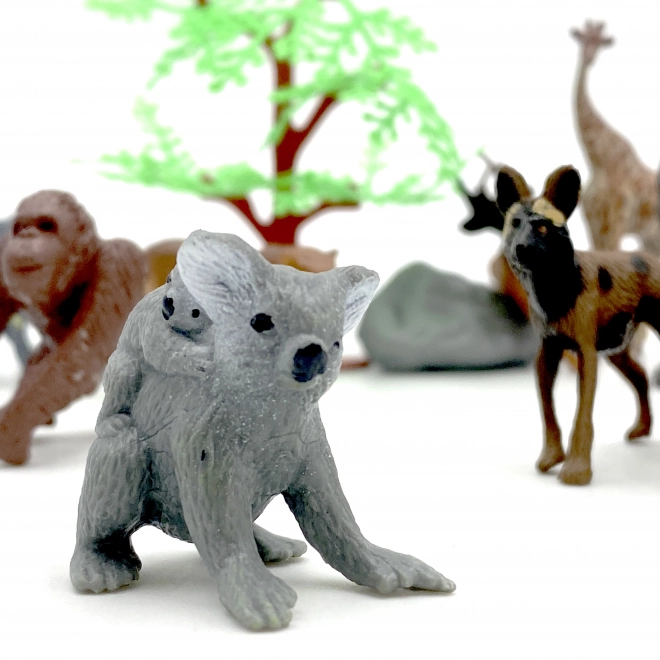Set figurine animale sălbatice 15 piese Woopie