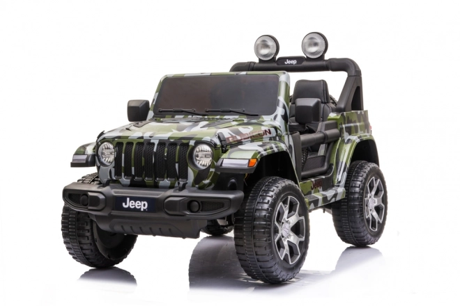 mașină electrică Jeep Wrangler Rubicon camuflaj