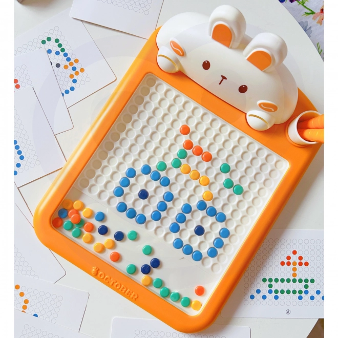 Tablă de desen magnetică WOOPIE MagPad iepure și morcov