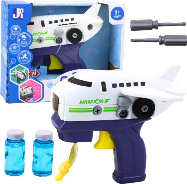 Pistol cu bule de săpun Avion cu asamblare