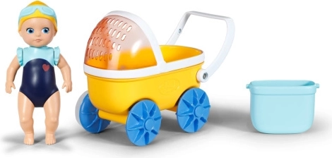 Baby born Splish Splash cărucior pentru baie cu păpușa Emma