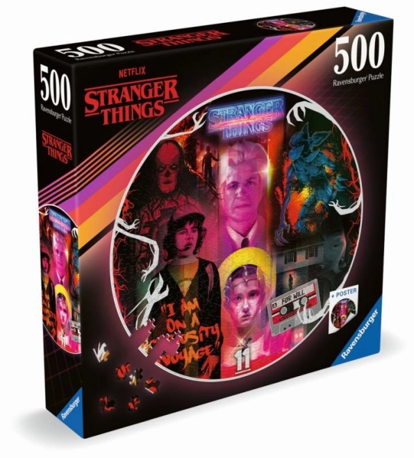 Puzzle circular Stranger Things 500 piese