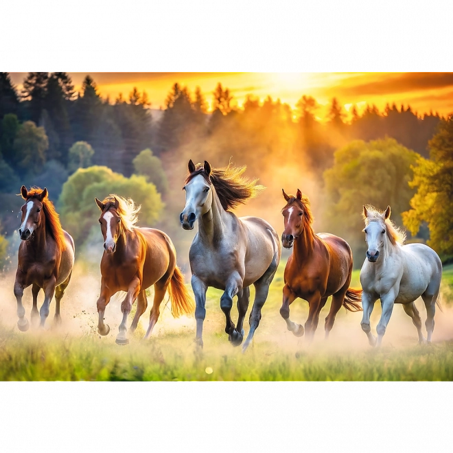 Puzzle Dzikie Konie 1500 piese