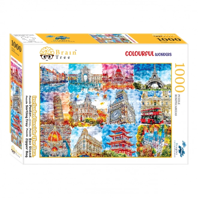 Puzzle Brain Tree mozaic colorat 1000 piese