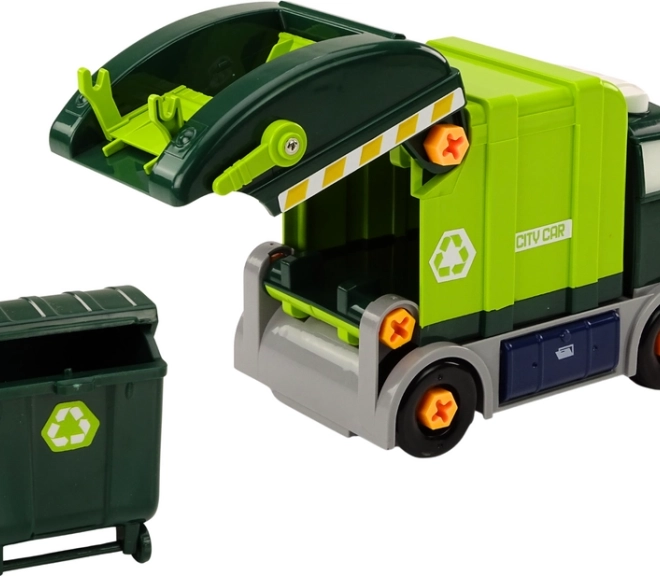 Camion de reciclare cu coș