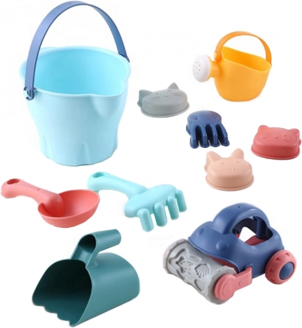 Set pentru nisip cu mașinuță 10 buc. WOOPIE