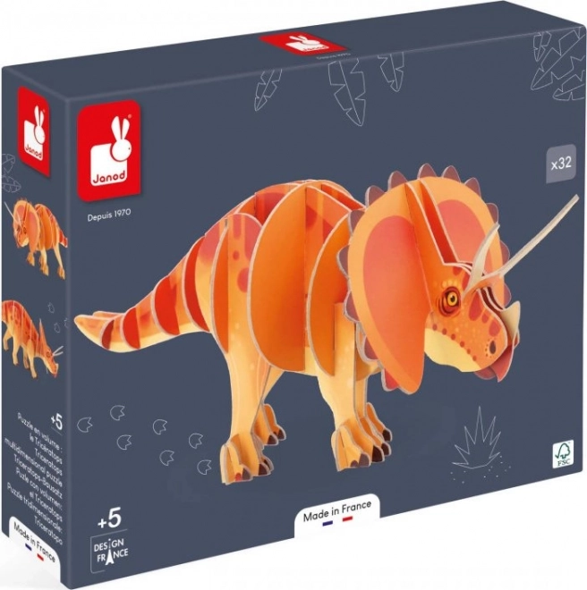 Puzzle 3D Triceratops 32 piese