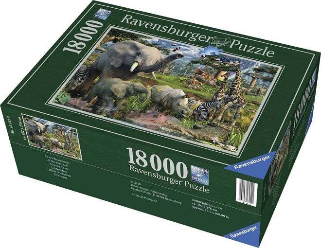 Puzzle RAVENSBURGER animale la izvorul apei 18000 piese