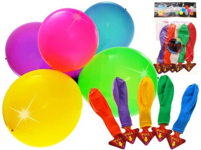 Balon LED decorativ pentru petreceri, set de 5 bucăți