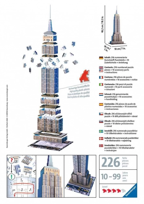 Puzzle 3D Empire State Building