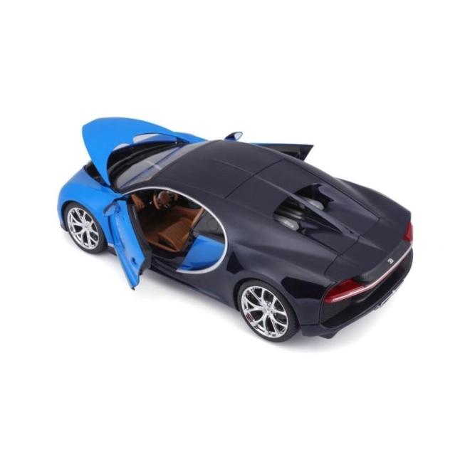 Mașinuță metalică Bugatti Chiron albastru Bburago 1:18