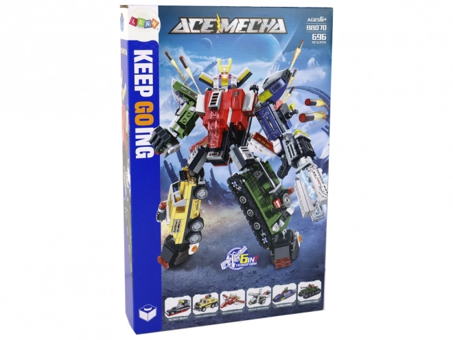 Vehicule transformabile Ace Mecha 6 modele diferite