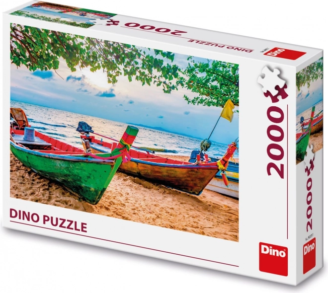 Puzzle bărci de pescuit 2000 piese