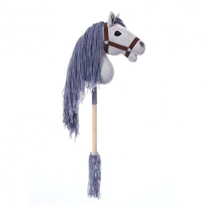 Cal pe băț Hobby Horse HoppiHorse ediție sport A3 gri