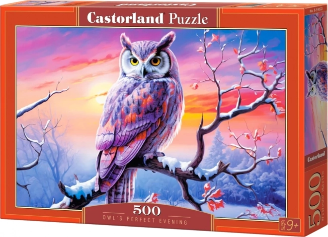 Puzzle 500 de piese O seară perfectă cu bufniță