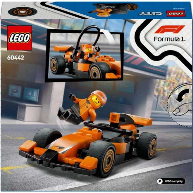 Lego City pilot și mașină de curse McLaren