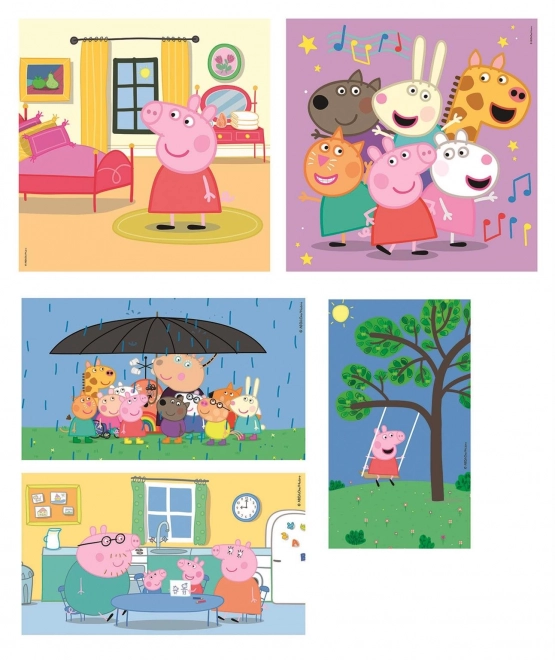 Puzzle Purcelușa Peppa 10v1 de la Clementoni