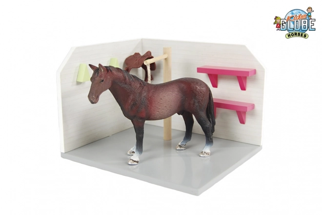 Box de spălare pentru cai din lemn 1:24