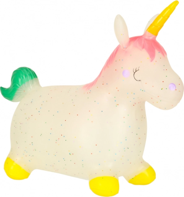 Jucărie săltăreață pentru copii cu pompă - Unicorn din cauciuc