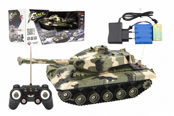 Tank RC din plastic cu sunete și lumină