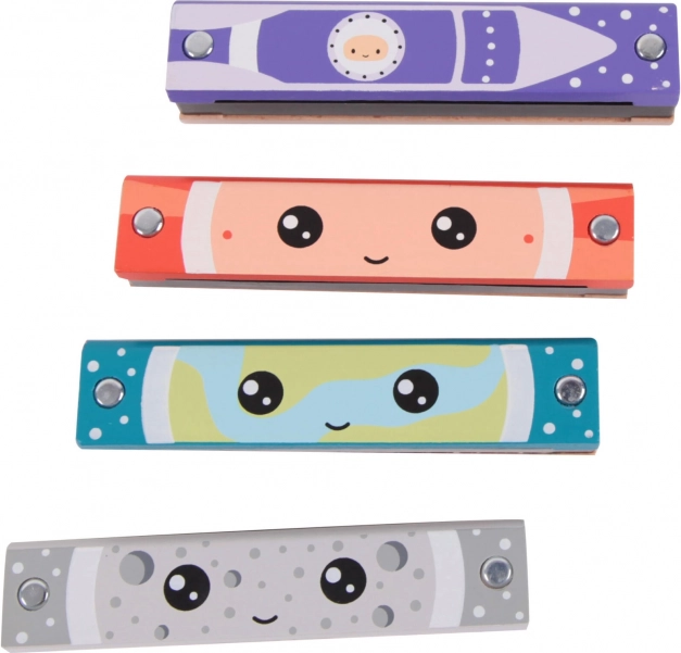 Harmonică de lemn Classic World pentru copii