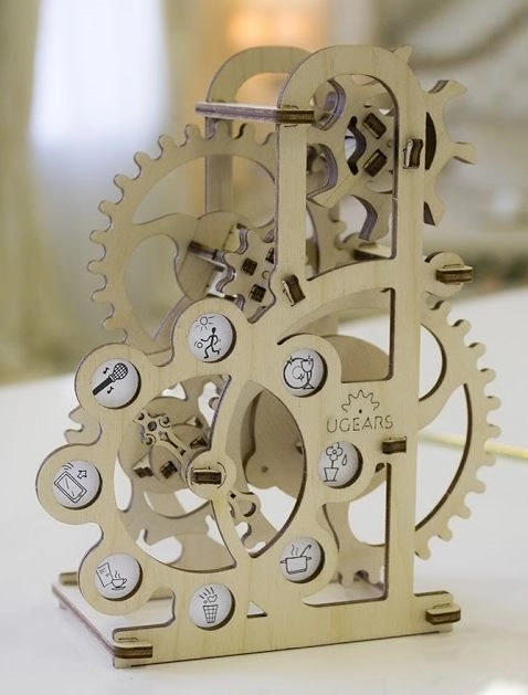 Puzzle mecanic din lemn 3D Dynamometr Ugears