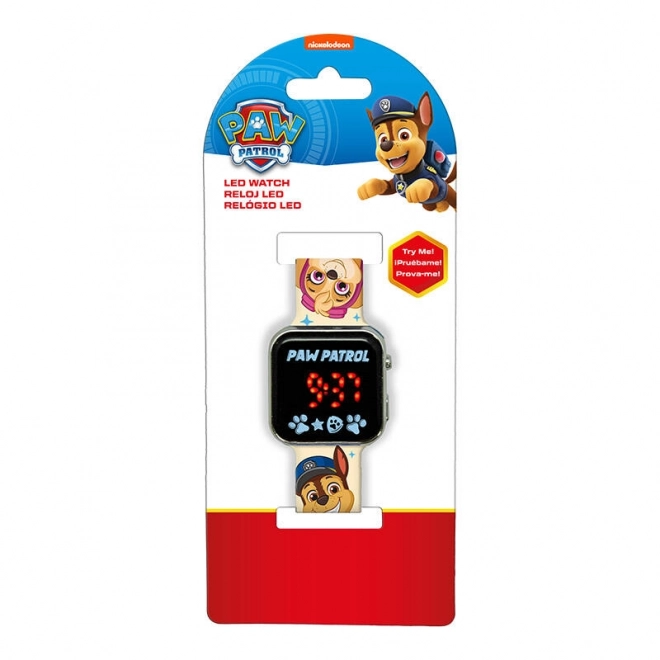 Ceas digital LED Paw Patrol pentru copii