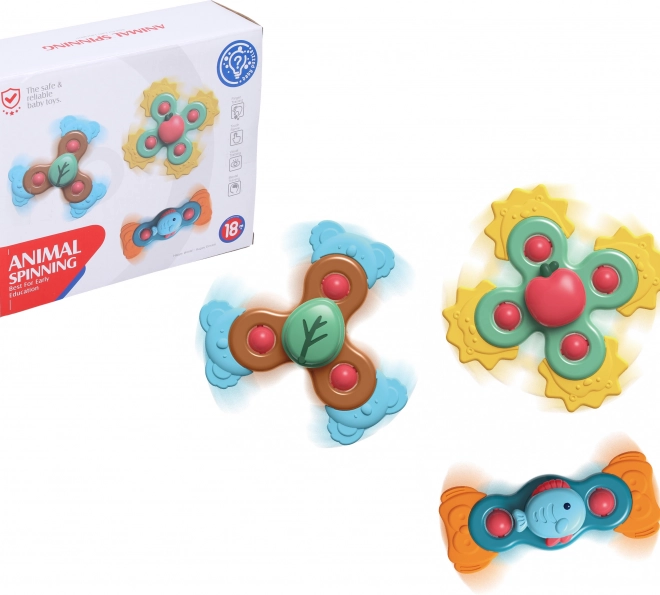 Spinnere pentru bebeluși cu ventuză, set de 3