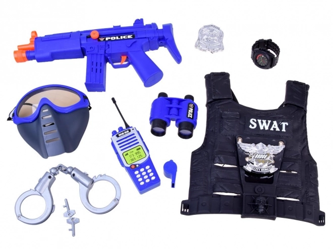 Set de polițist cu vestă și accesorii