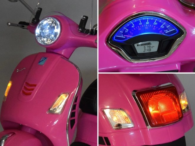 Scuter electric Vespa GTS Super pentru copii – Alb