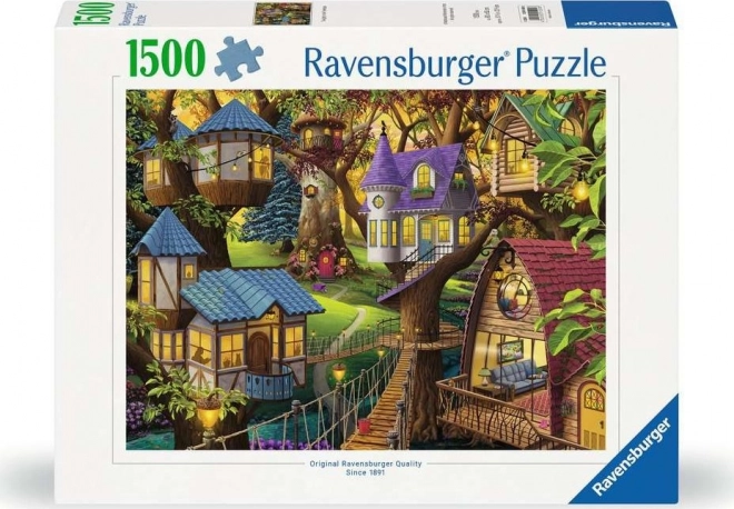 Puzzle Răsărit în Coroana Copacilor 1500 piese Ravensburger