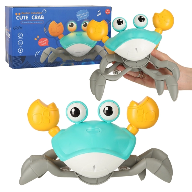 Crab interactiv cu sunet – Albastru