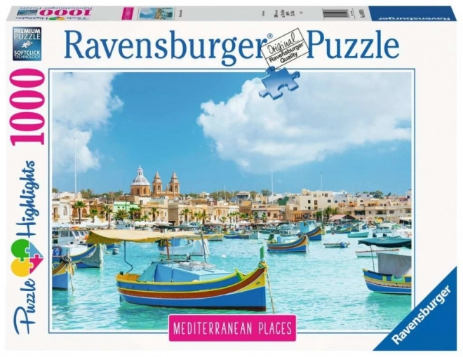 Puzzle Ravensburger Malta Mediteraneană 1000 piese