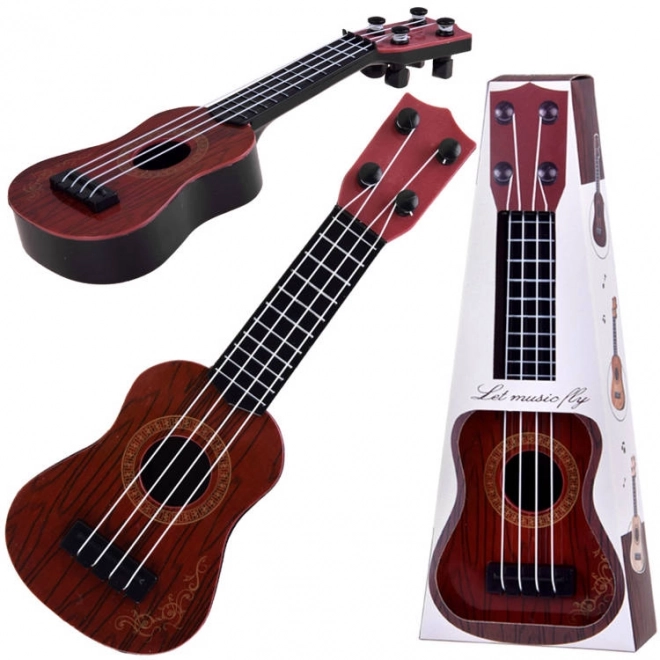 Mini chitara pentru copii Ukulele – maro închis