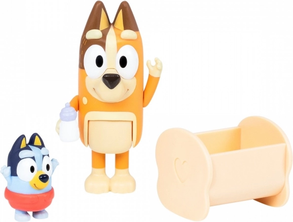 Set figurine Bluey 2 buc Baby Bluey și Chilli