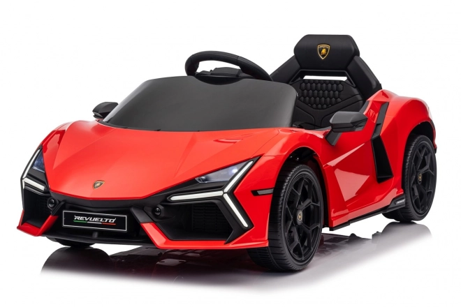 Mașinuță Lamborghini Revuelto pentru copii, roșie