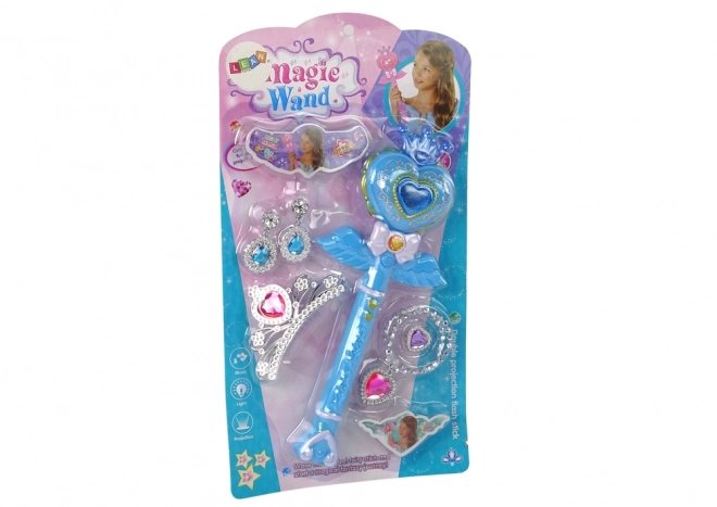 Rulant Magical Interactiv cu Proiector Albastru