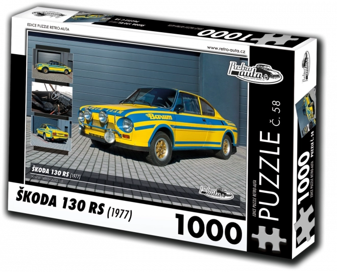 Puzzle retro mașini Škoda 130 RS 1000 piese