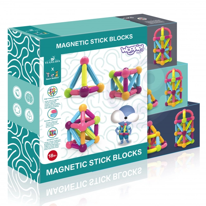 Set educativ magnetic Woopie, 38 piese