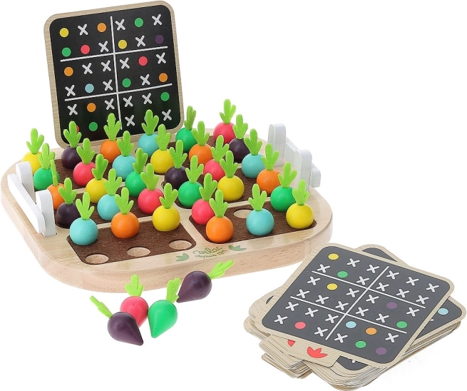 Sudoku de Legume din Lemn pentru Copii