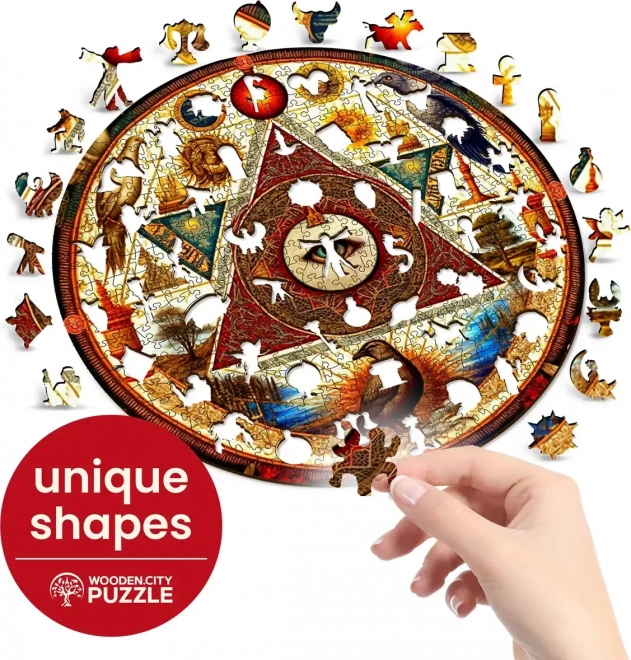 Puzzle de lemn Ochiul Universului 505 piese